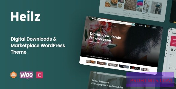 Heilz v2.0.1-数字下载&amp；市场WordPress主题 -尚睿切图网