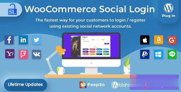 WooCommerce社交登录v2.6.0-WordPress插件 -尚睿切图网