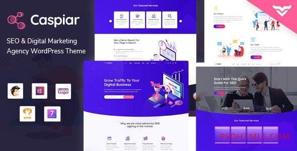Caspiar v1.4-数字营销；代理WordPress主题 -尚睿切图网