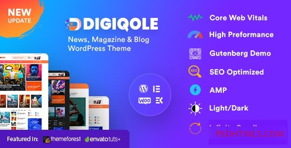 Digiqole v2.2.1-新闻杂志WordPress主题 -尚睿切图网