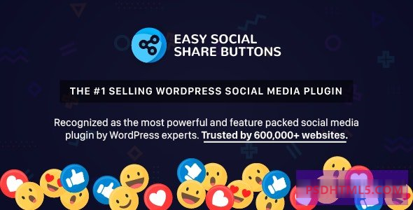 WordPress v9.5的简易社交分享按钮 -尚睿切图网