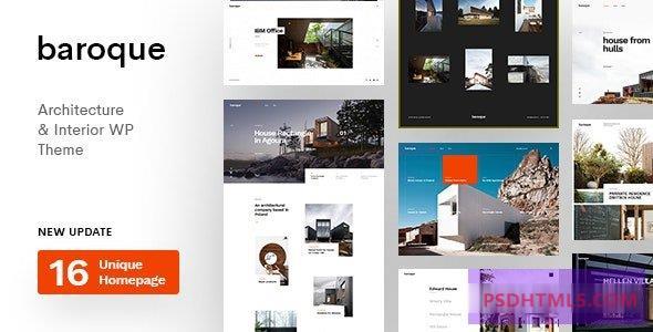 巴洛克v1.4.3-建筑；内部WordPress主题 -尚睿切图网