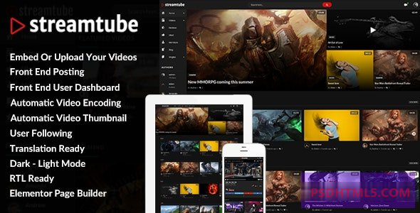 StreamTube 3.0.16-视频WordPress主题 -尚睿切图网