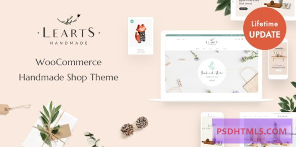 LeArts v1.8.4-手工商店WooCommerce WordPress主题 -尚睿切图网