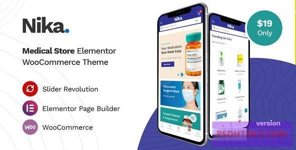 Nika v1.12.2-医学元素WooCommerce主题 -尚睿切图网