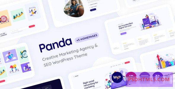 Panda v1.17-创意营销机构；SEO WordPress主题 -尚睿切图网