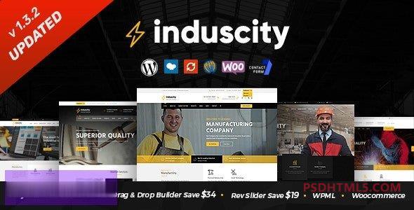 Induscity v1.3.8-工厂和制造WordPress主题 -尚睿切图网