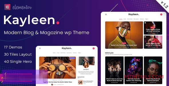 Kayleen v2.7-博客&amp；杂志WordPress主题 -尚睿切图网