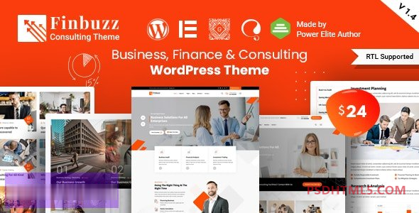Finbuzz v2.1.2-企业业务WordPress主题 -尚睿切图网