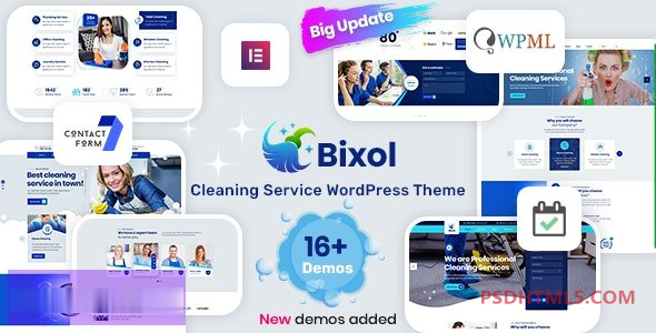 Bixol v1.6.6-清洁服务WordPress -尚睿切图网