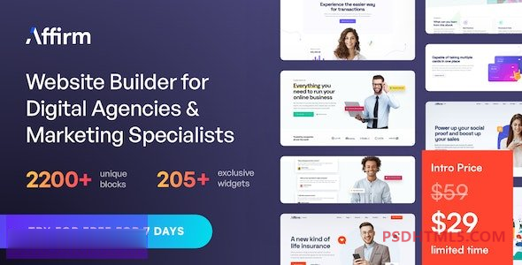 Affirm v3.0.5-市场营销；数字代理WordPress主题 -尚睿切图网
