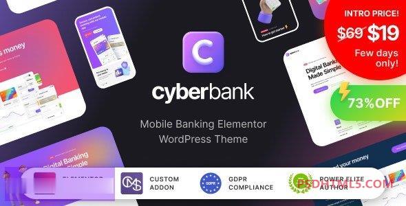 Cyberbank v1.0.1-商业和金融WordPress主题 -尚睿切图网