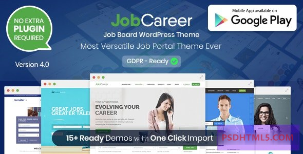 JobCareer v6.4-工作板响应WordPress主题 -尚睿切图网