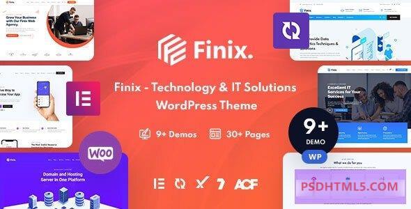 Finix v2.0.0-技术；IT解决方案WordPress主题 -尚睿切图网