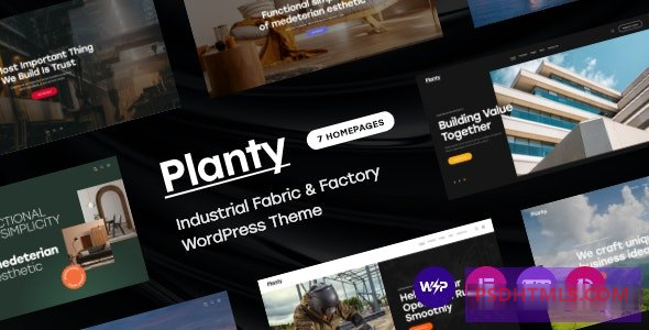 Planty v1.14-工业织物；工厂WordPress主题 -尚睿切图网