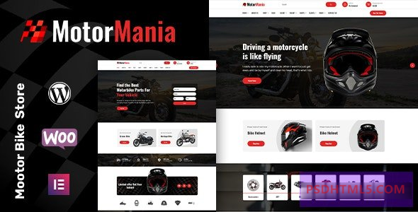 MotorMania v1.1.1-摩托车配件WooCommerce主题 -尚睿切图网