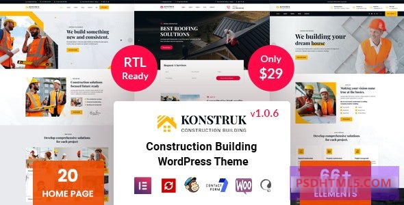 Konstruk v1.1.7-建筑WordPress主题 -尚睿切图网