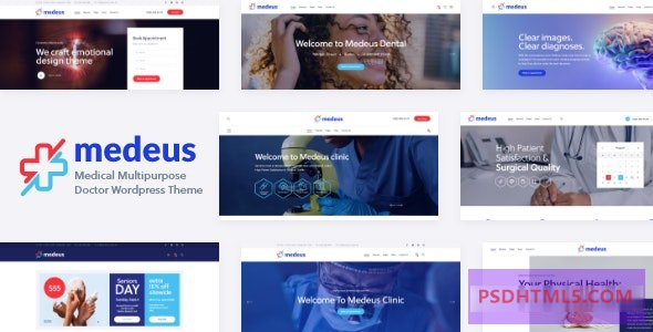 Medeus v1.8.0-医疗多功能医生WordPress主题 -尚睿切图网
