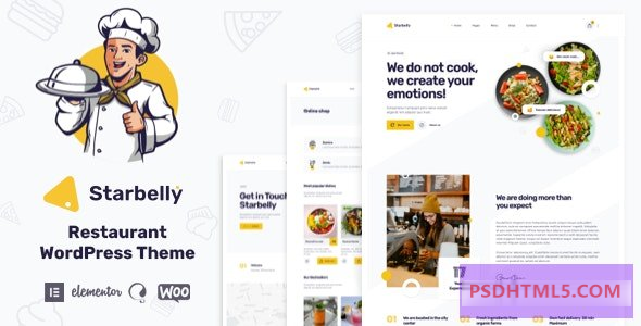 Starbelly v1.3.0-餐厅WordPress主题 -尚睿切图网
