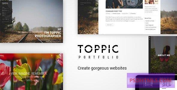 TopPic v4.3.2-作品集摄影主题 -尚睿切图网