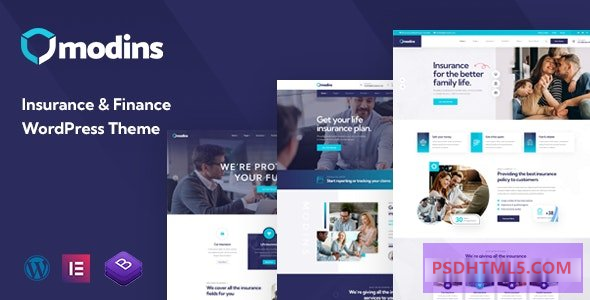Modins v1.0.8-保险&amp；财务WordPress主题 -尚睿切图网