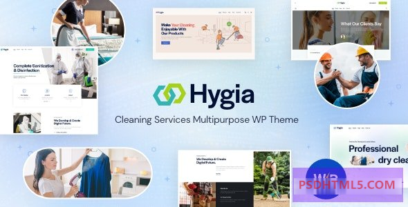 Hygia v1.8.0-清洁服务多功能WordPress主题 -尚睿切图网
