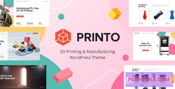 Printo v1.4-3D打印；制造WordPress主题 -尚睿切图网