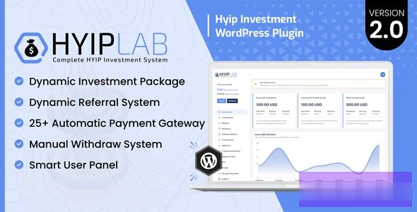 HYIPLab v3.0-HYIP投资WordPress插件 -尚睿切图网