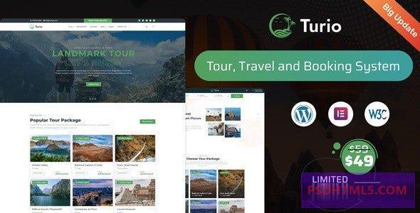 Turio v1.4.0-旅游WordPress主题旅游代理 -尚睿切图网