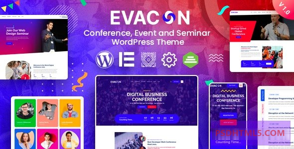 Evacon v1.0.7-事件；会议WordPress主题 -尚睿切图网