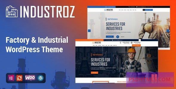 Industrioz v5.0-工厂和；工业WordPress主题 -尚睿切图网