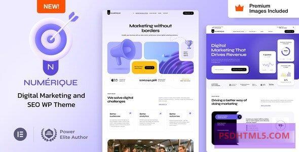 Numérique v1.5-SEO数字营销WordPress -尚睿切图网