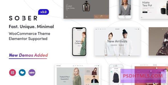 Sober v3.4.12-WooCommerce WordPress主题 -尚睿切图网