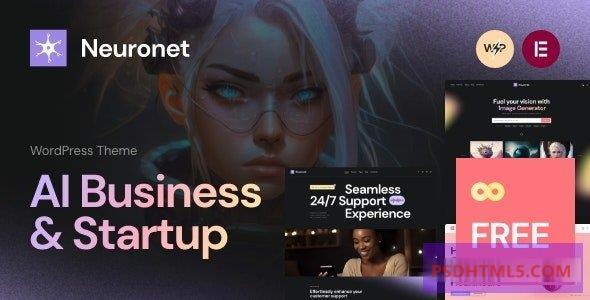 Neuronet v1.5-人工智能商业；启动WordPress主题 -尚睿切图网