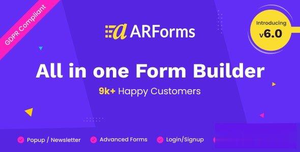 ARForms v6.5-Wordpress联系人表单生成器插件 -尚睿切图网