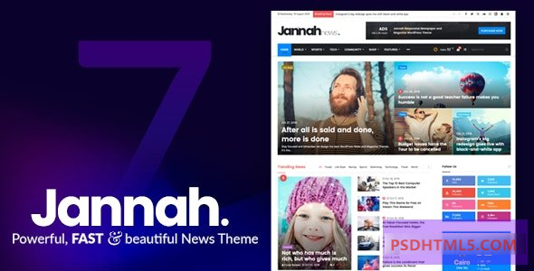 Jannah v7.2.0-报纸杂志新闻BuddyPress AMP -尚睿切图网