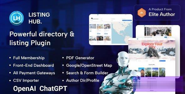 ListingHub v1.1.9-WordPress商业目录列表插件 -尚睿切图网