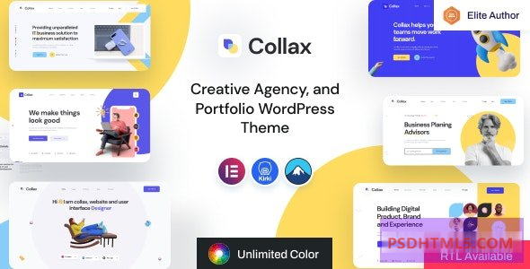 Collax v1.0.9-创意机构WordPress主题 -尚睿切图网