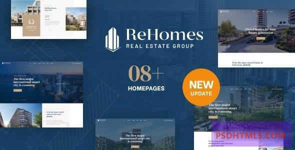 Rehomes v2.0.5-房地产集团WordPress主题 -尚睿切图网