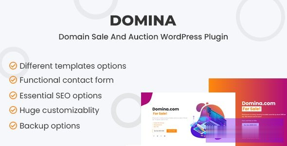 Domina v1.0.0-域名出售&amp；拍卖插件 -尚睿切图网