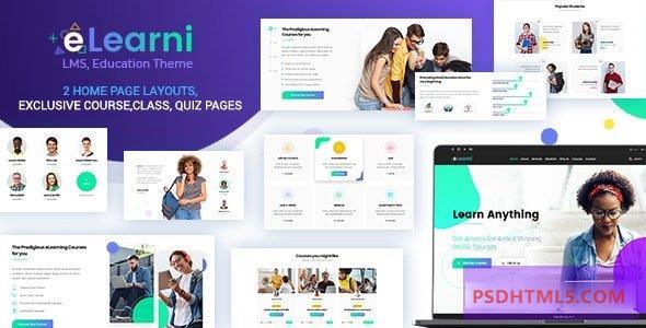 eLearni v2.7-在线学习；教育LMS -尚睿切图网