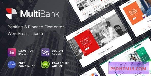 Multibank v1.1.1-商业和金融WordPress主题 -尚睿切图网