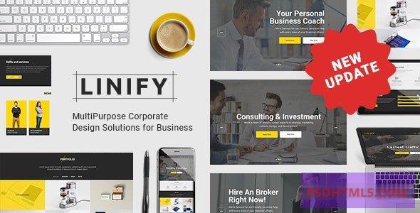 Linify v1.8-多用途企业WordPress主题 -尚睿切图网