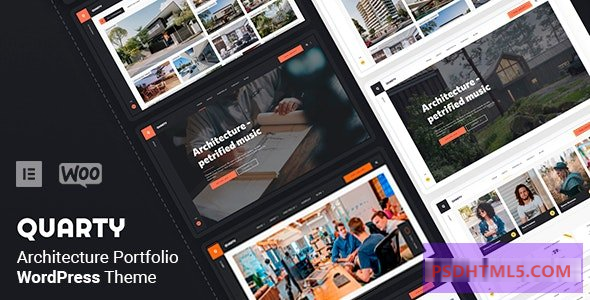 Quarty v1.4.1-架构；室内设计WordPress主题 -尚睿切图网