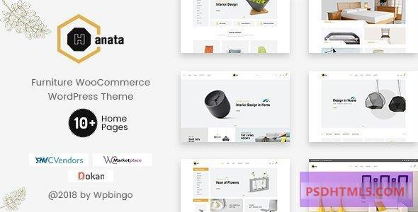 Hanata v1.2.7-市场WooCommerce家具主题 -尚睿切图网