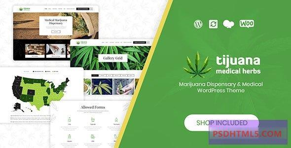 蒂华纳v1.6-大麻药房&amp；医学WordPress主题 -尚睿切图网