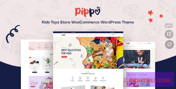 Pippo v1.0.2-儿童玩具商店WooCommerce WordPress主题 -尚睿切图网