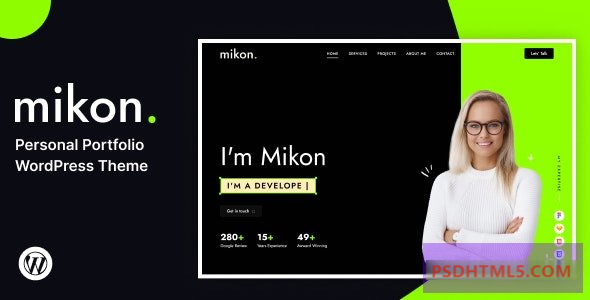 Mikon v1.0-个人投资组合WordPress主题 -尚睿切图网