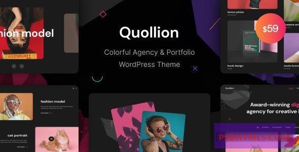 Quollion v1.0.1-彩色代理&amp；公文包WordPress主题 -尚睿切图网