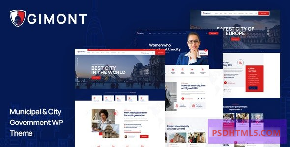 Gimont v1.0.4-市政府WordPress主题 -尚睿切图网